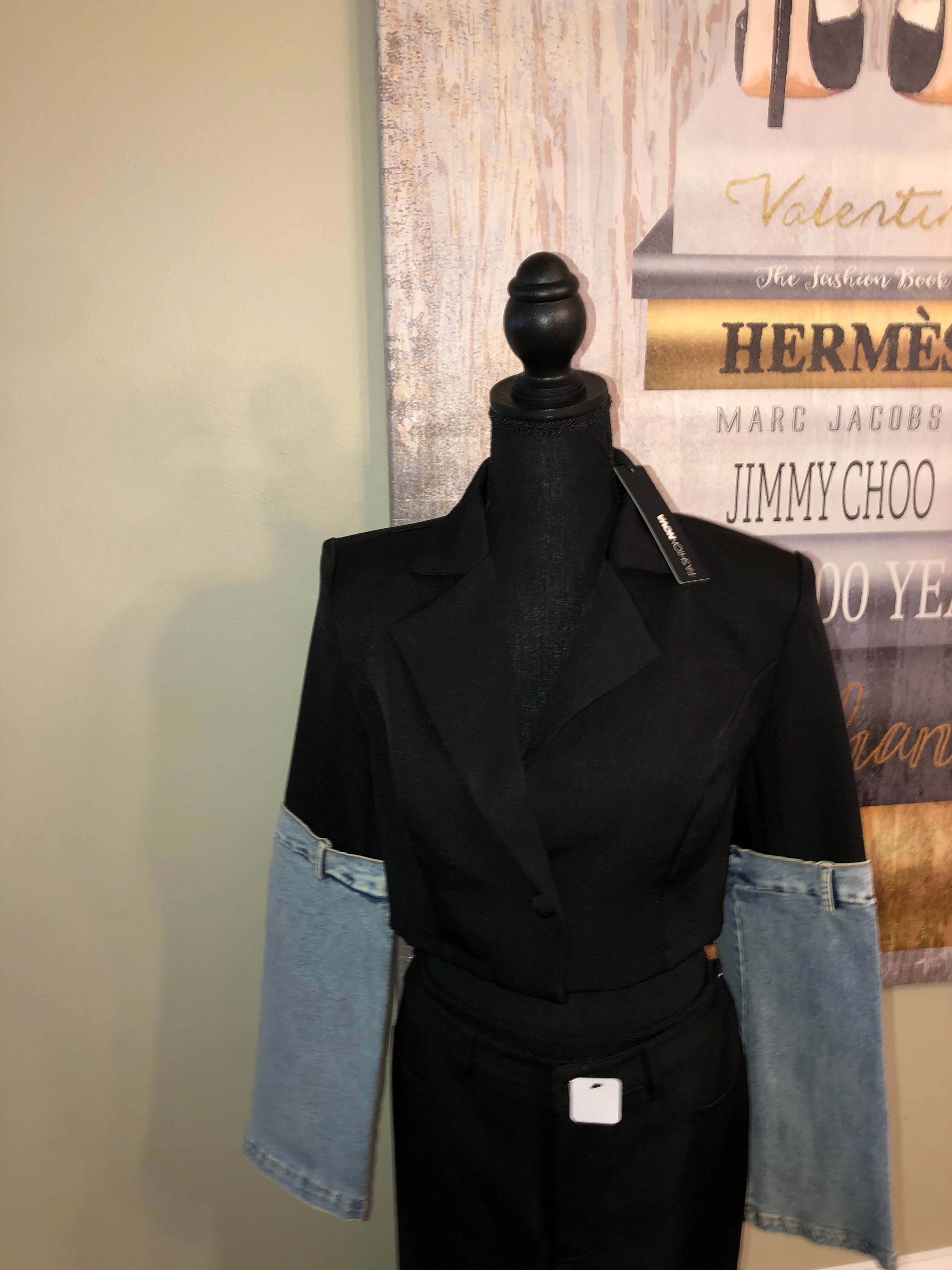Black & Denim Suit