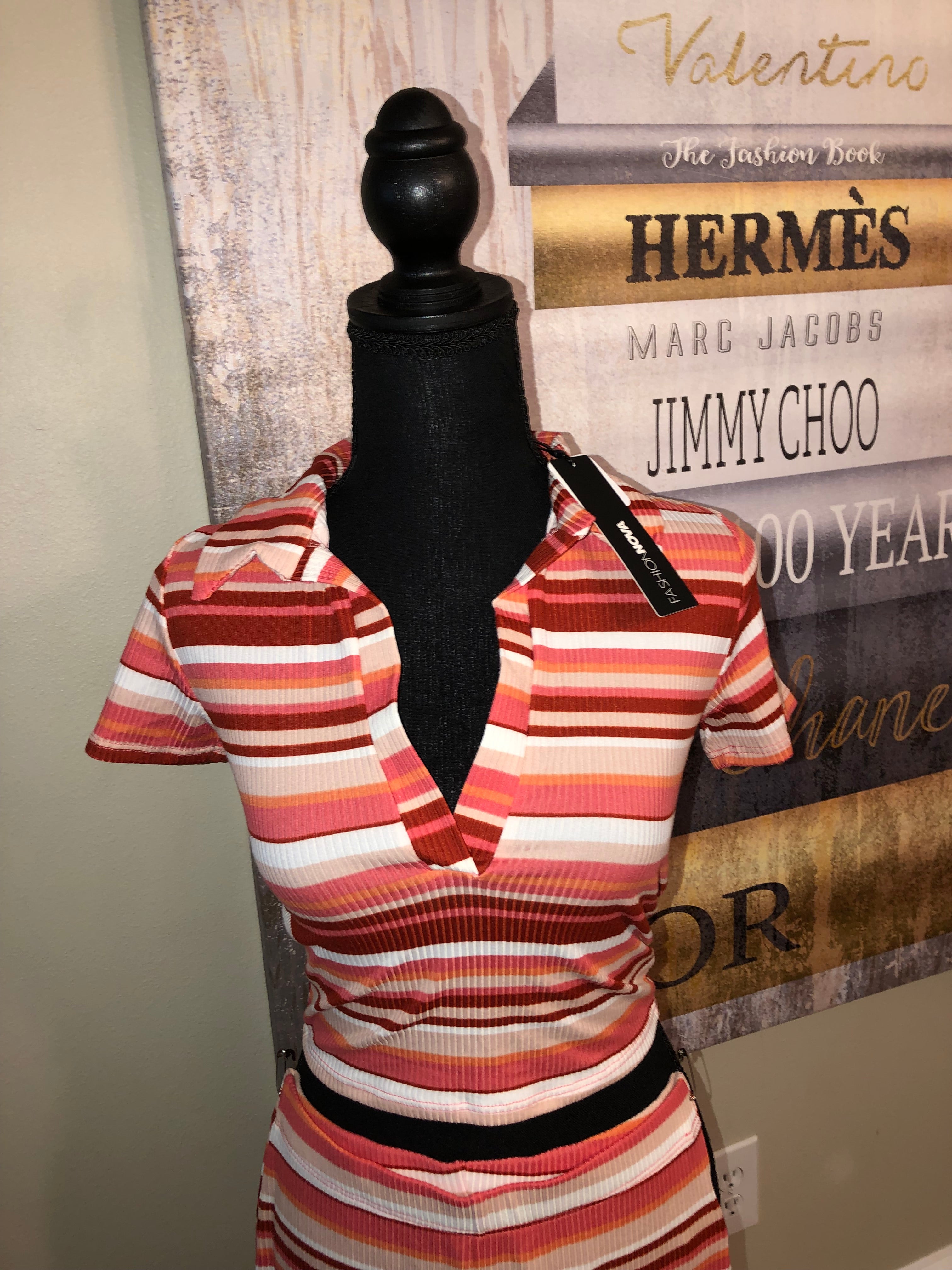 Colorful Stripes 2 Piece Set