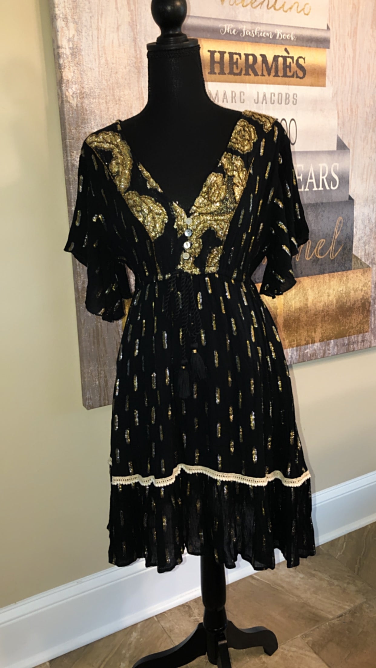 Black & Gold Dress